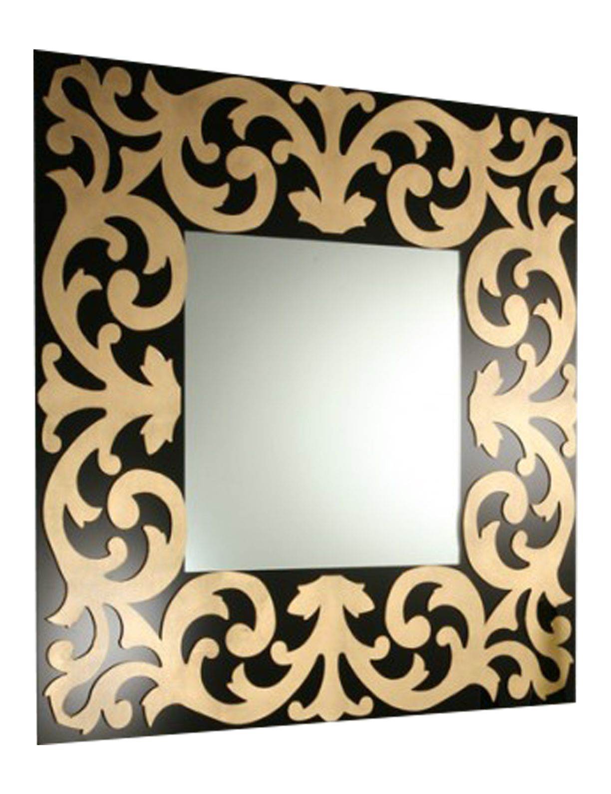 Black And Gold CNC Mirror - Mirrorwalla