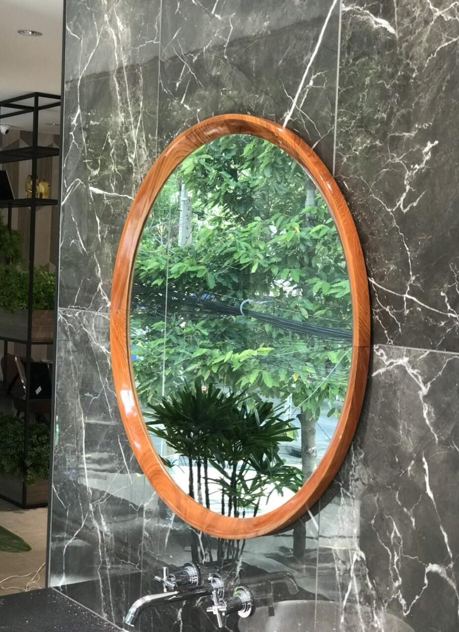 Polyester Larch Decorative Mirror