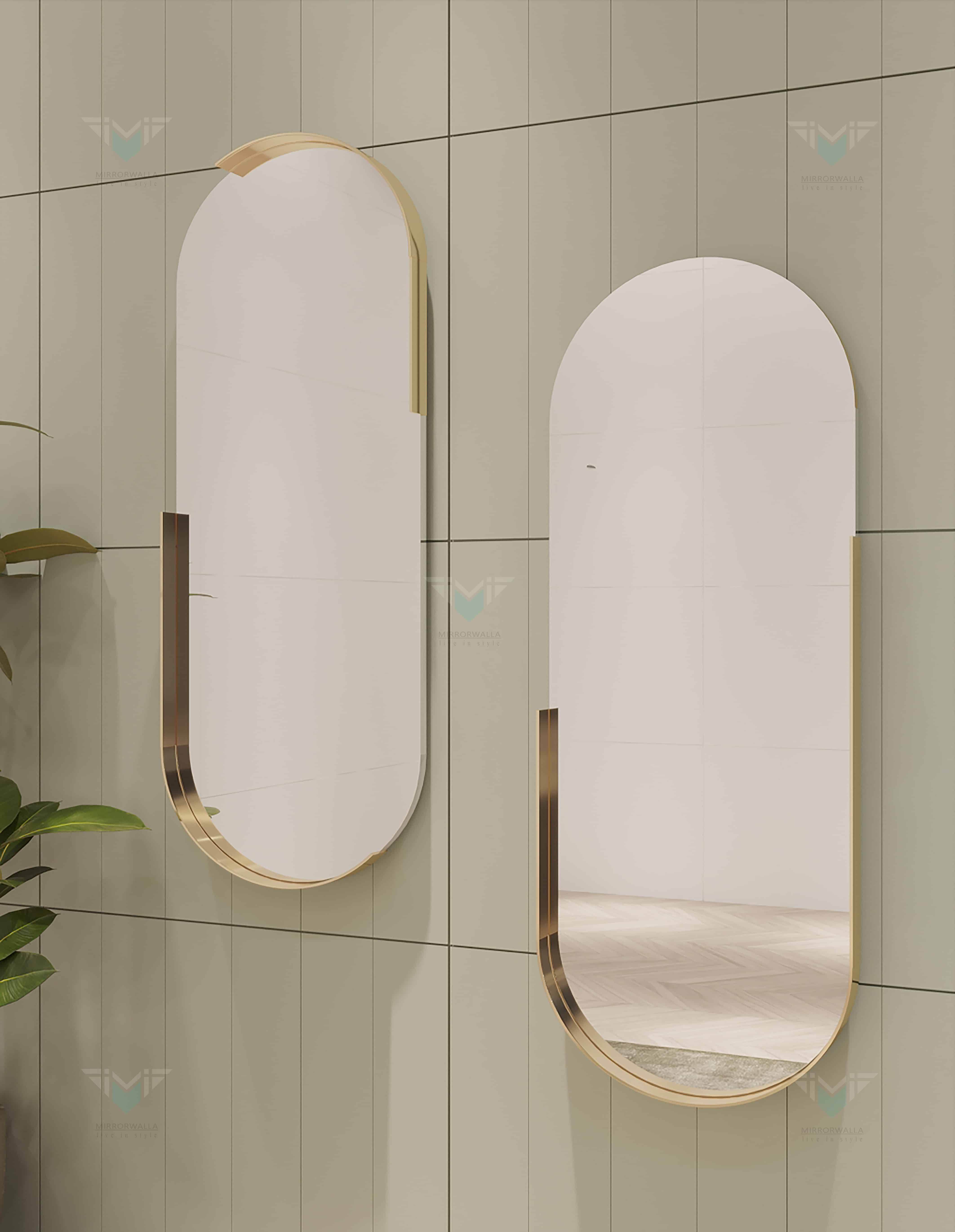 Zigzag Capsules Pvd Mirror - Mirrorwalla