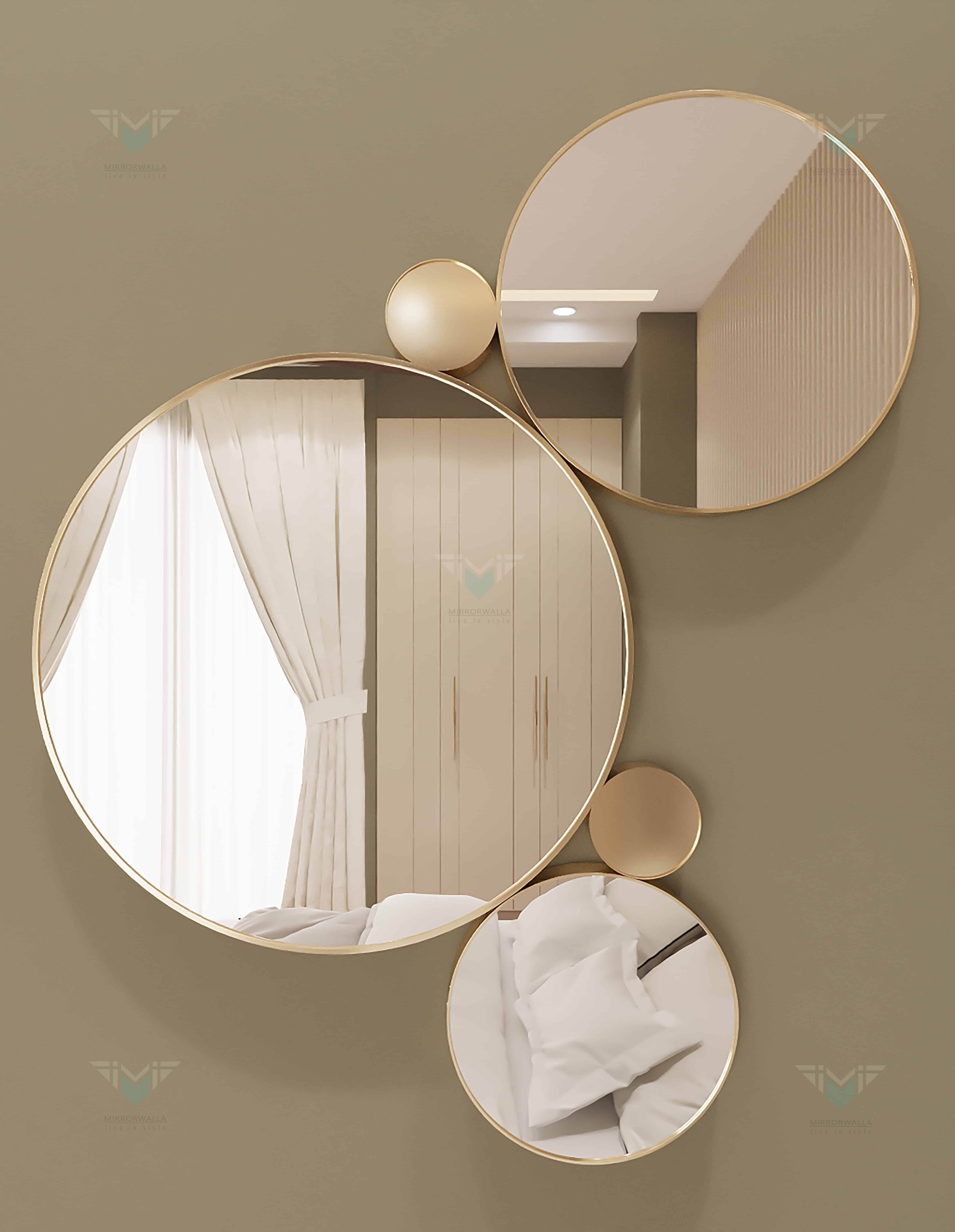 Amelia Brass PVD Mirror - Mirrorwalla