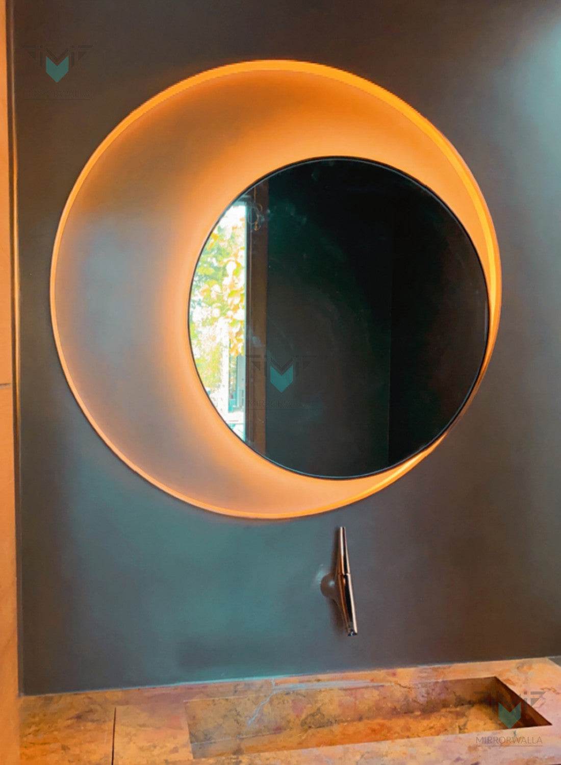 Mizco Premium Rose Gold Backlit Mirror - Mirrorwalla