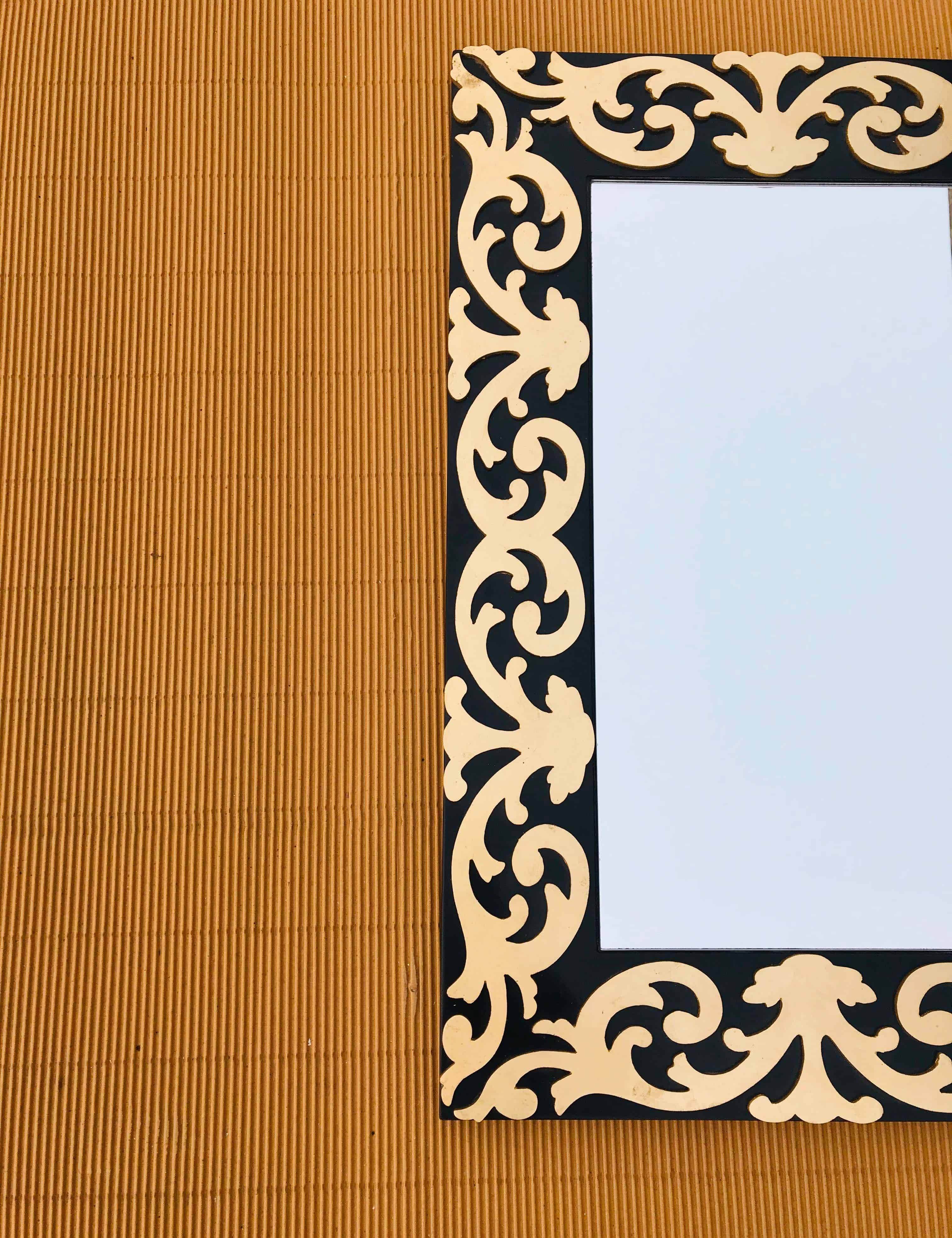 Mazzurie Black & Gold Mirror - Mirrorwalla