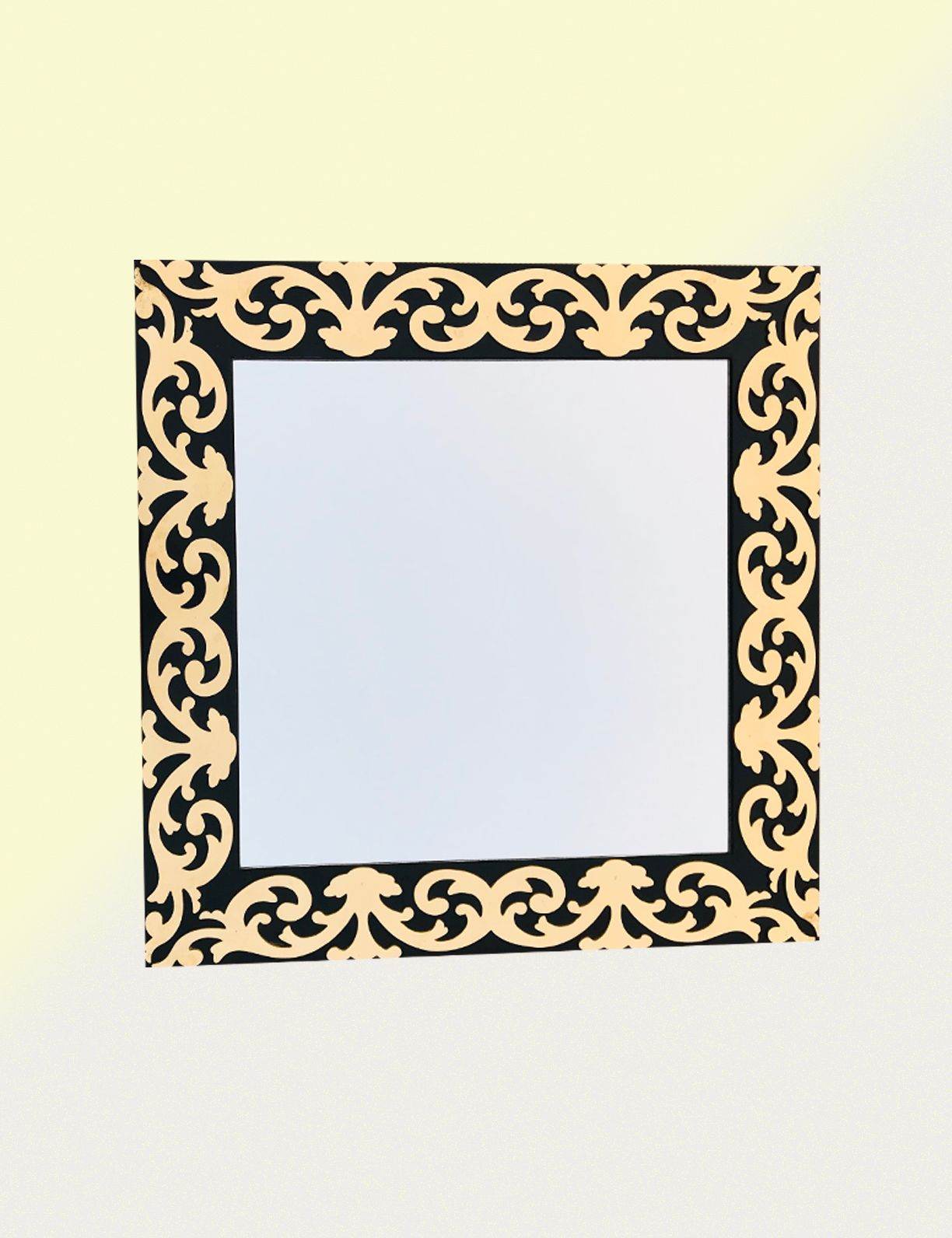 Mazzurie Black & Gold Mirror - Mirrorwalla