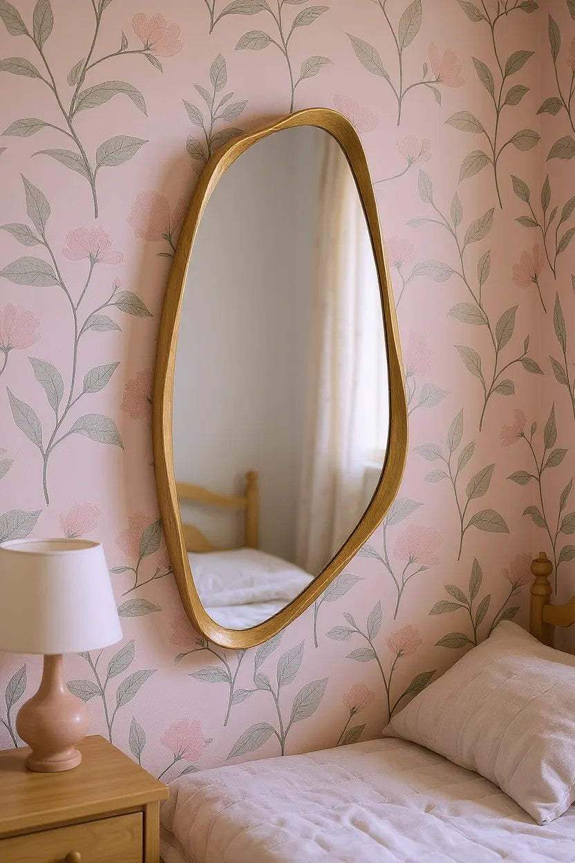 Drefse Gold organic shaped mirror