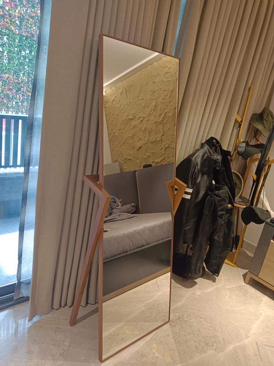 Dizo Teak full length Standing mirror