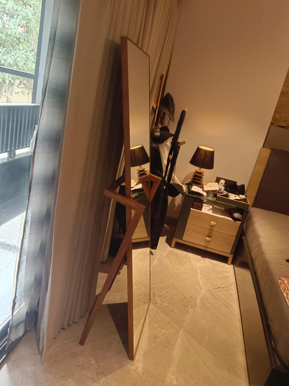 Dizo Teak full length Standing mirror