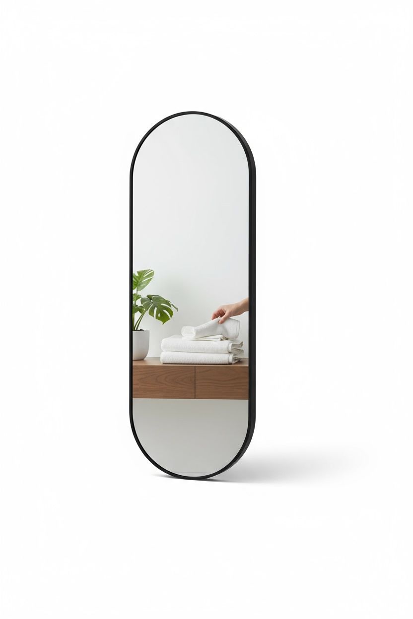 Big Black Capsule Aluminum Mirror
