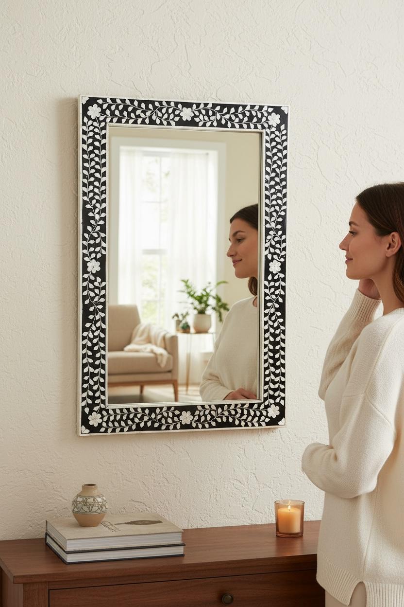 Blossom MOP decorative Mirror