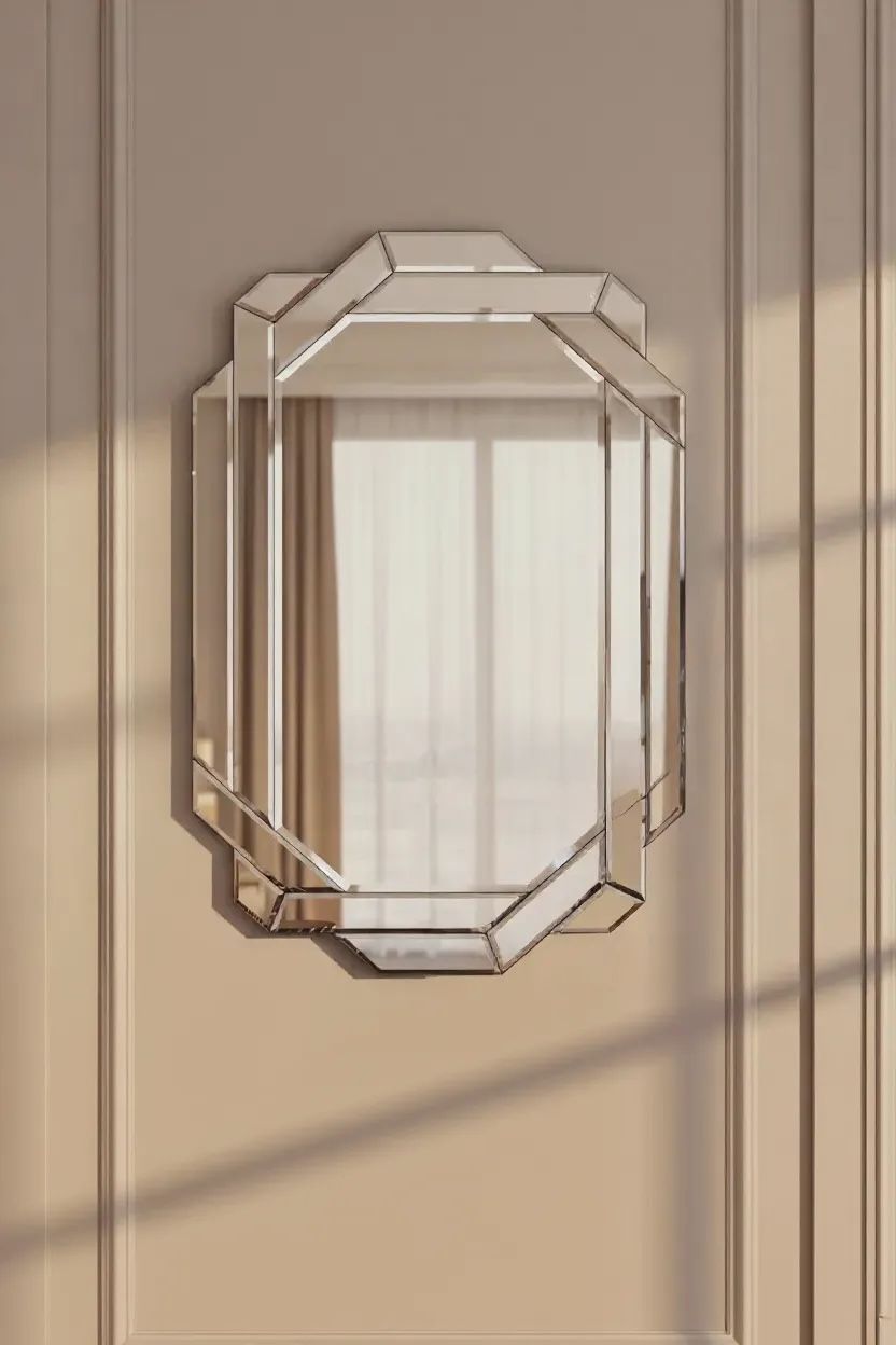 Geya Black Venetian Decorative Mirror