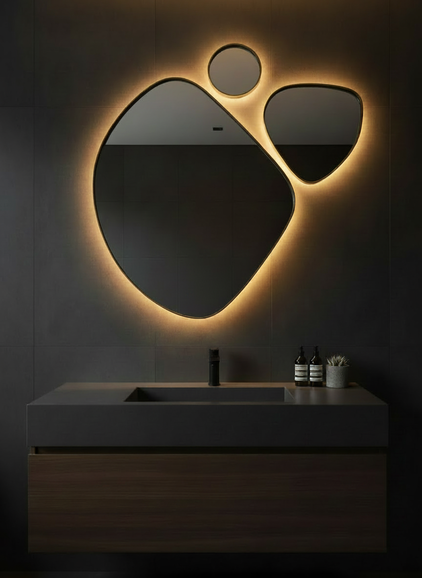 Orgithree backlit mirror