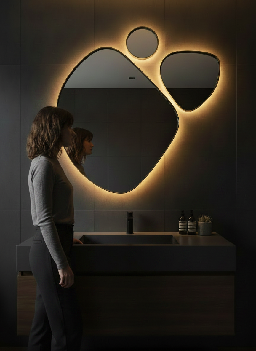 Orgithree backlit mirror