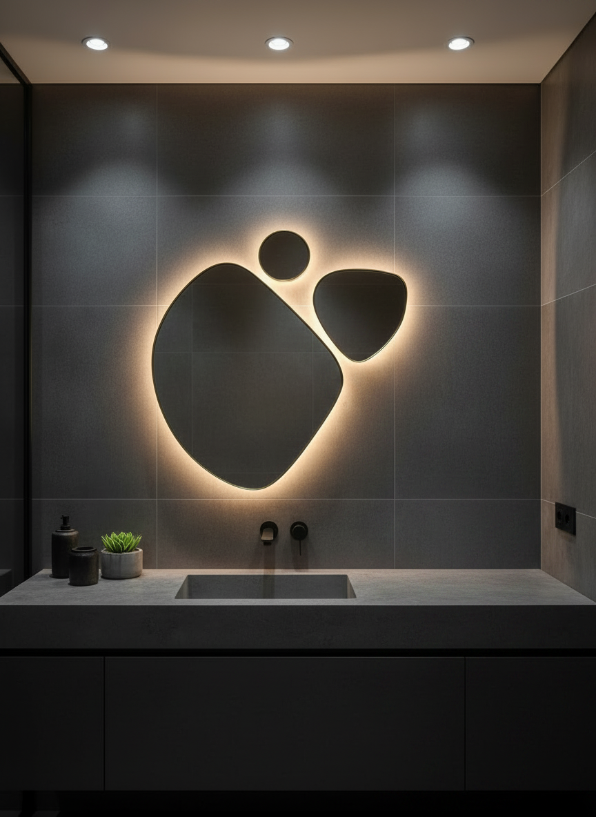 Orgithree backlit mirror