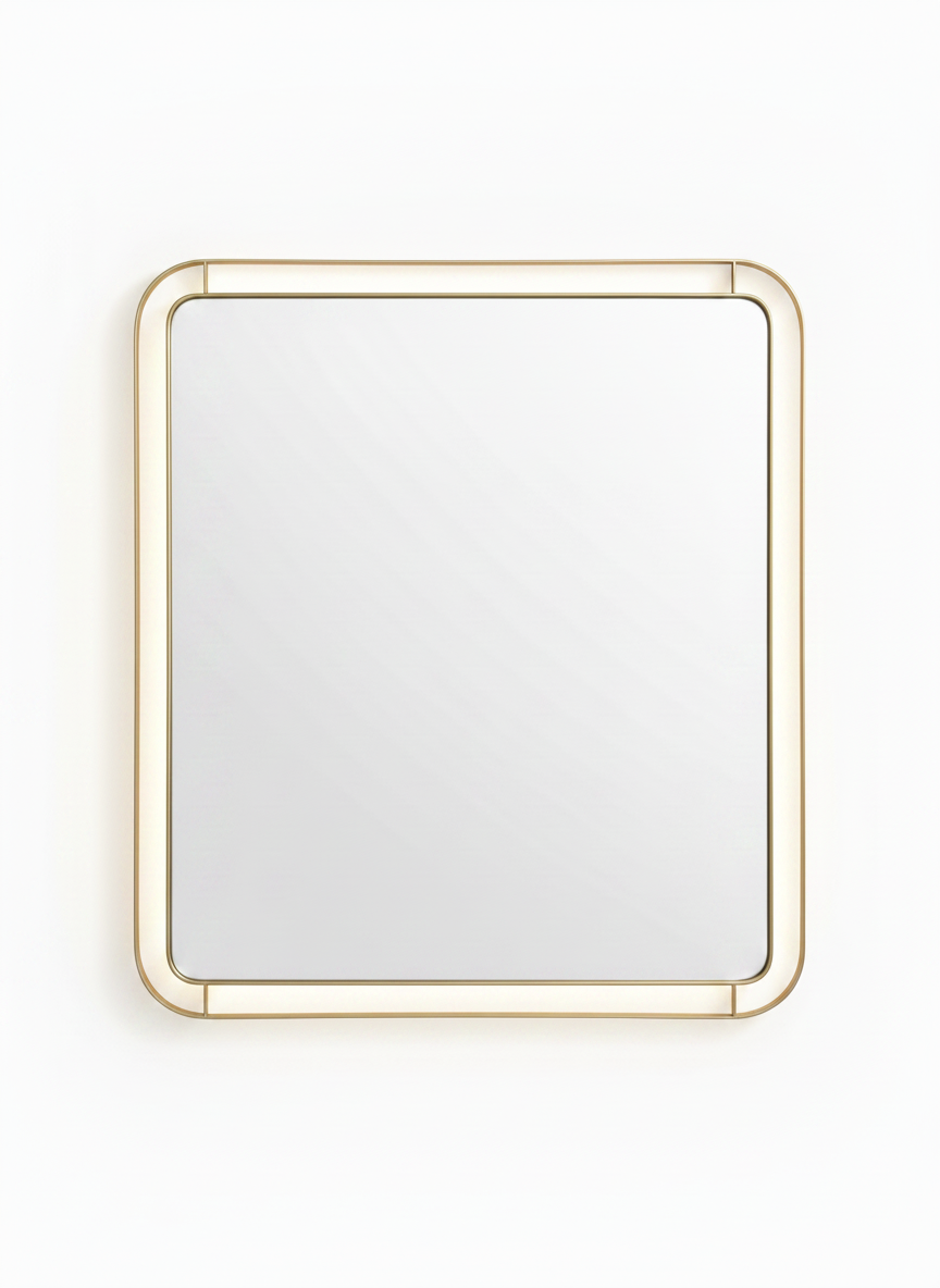 Rozo SS Gold backlit Mirror