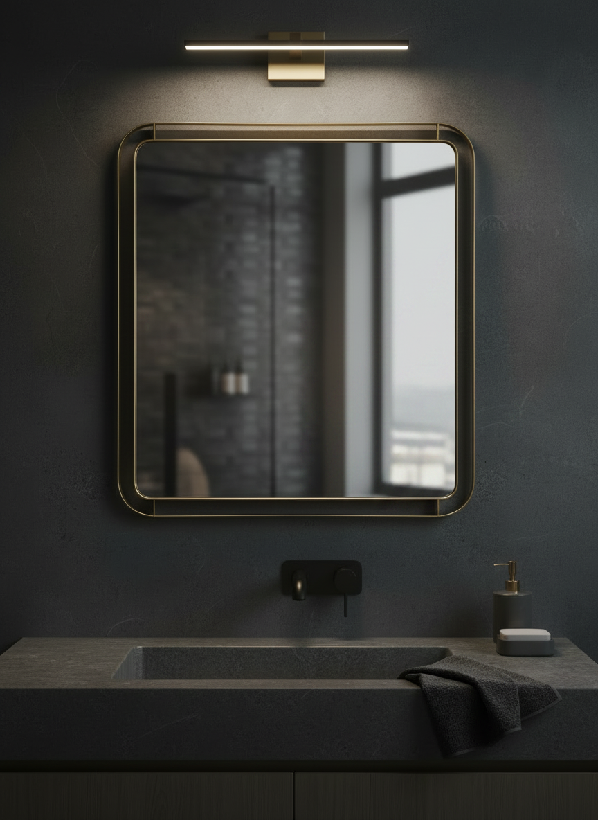 Rozo SS Gold backlit Mirror