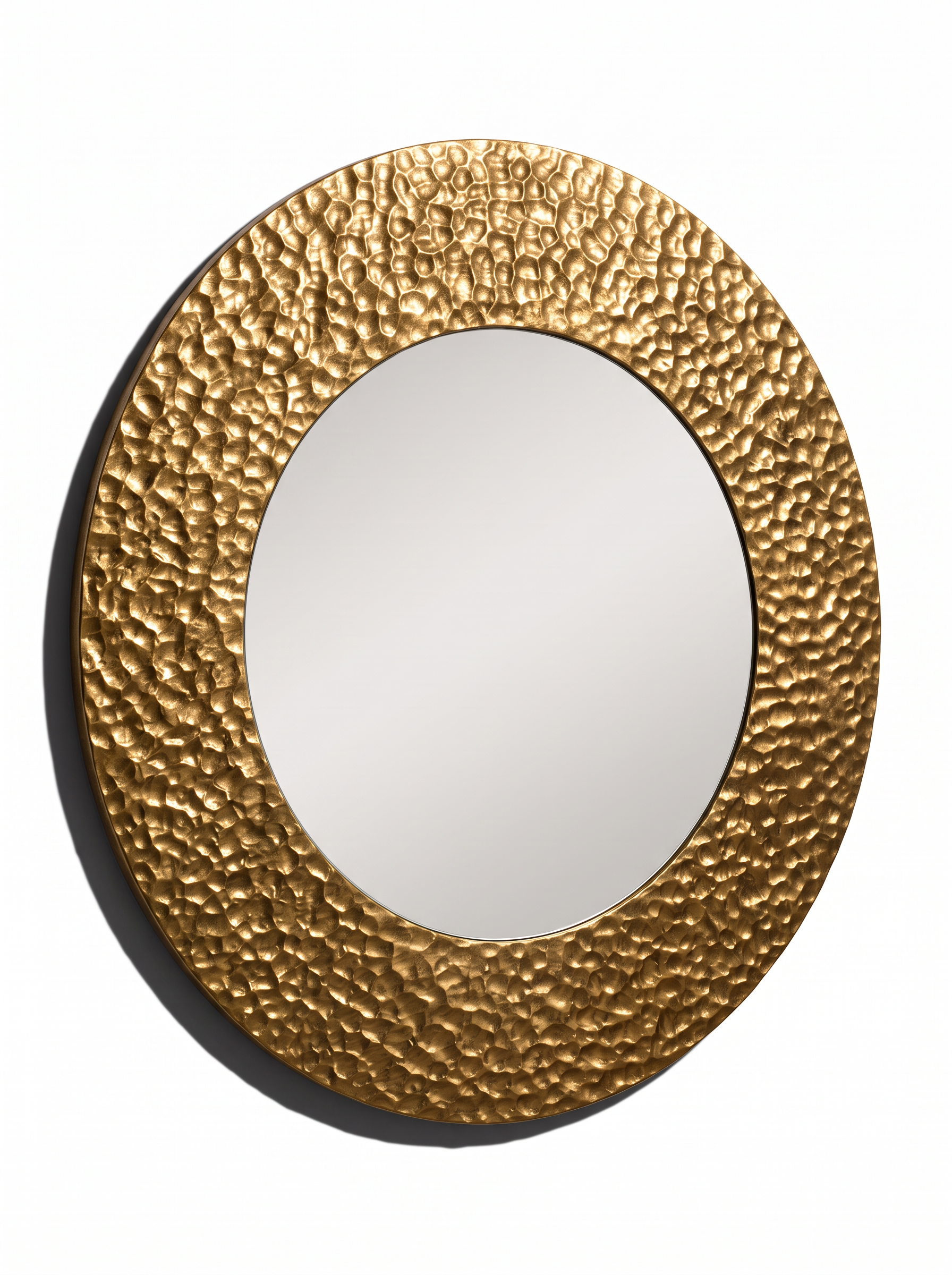 Gold Crushed RD Mirror