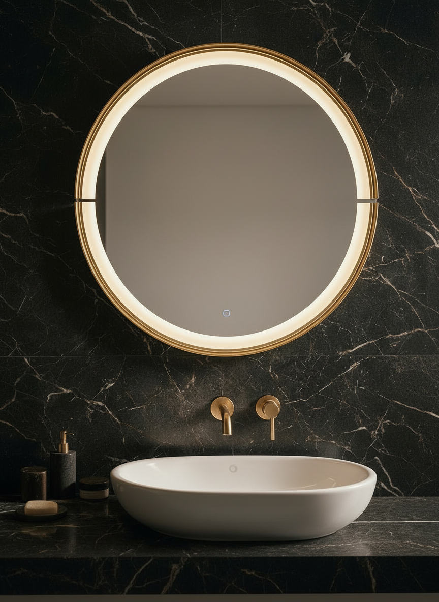 double cut GM led mirror