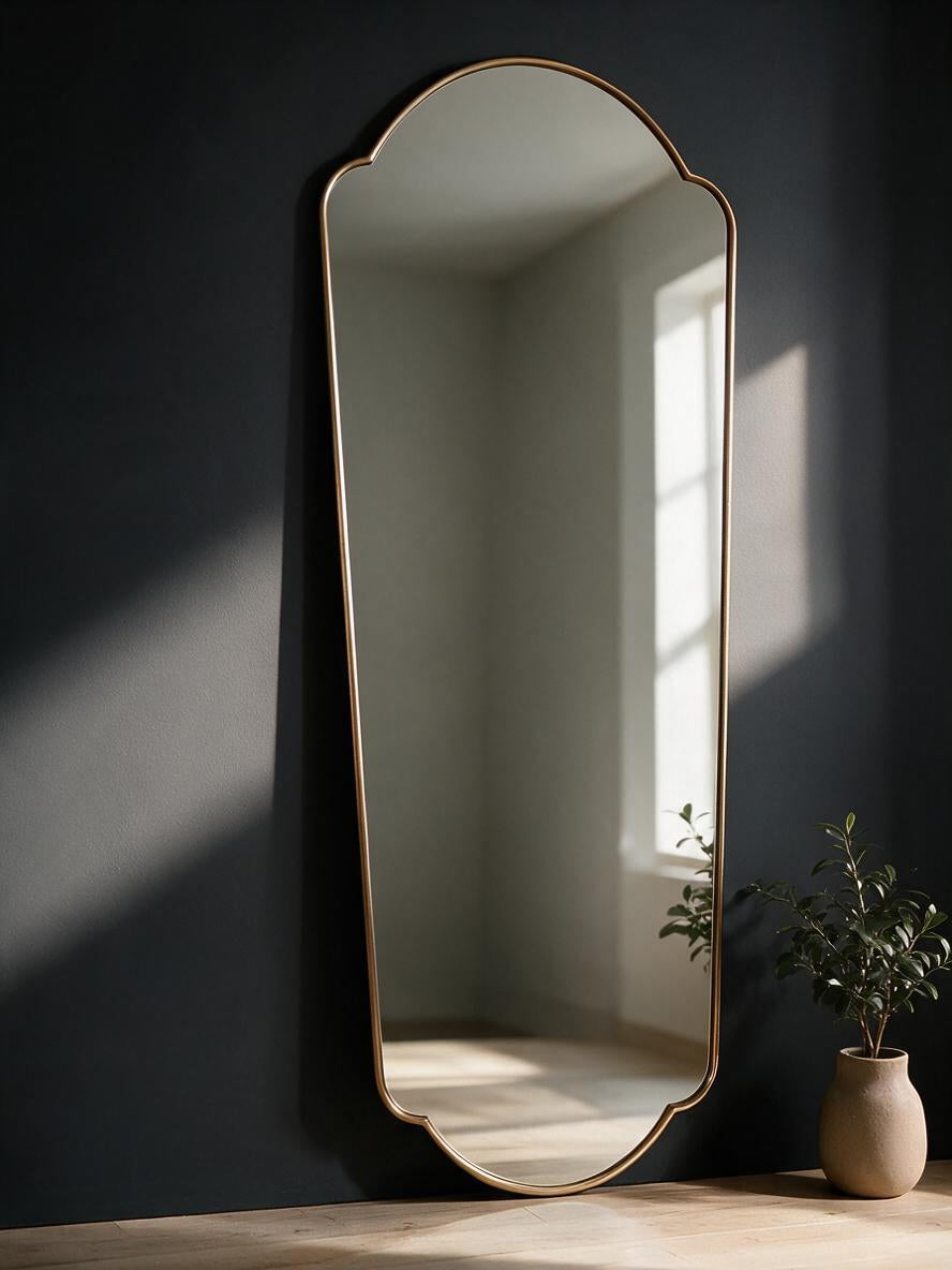 regio gold full length mirror