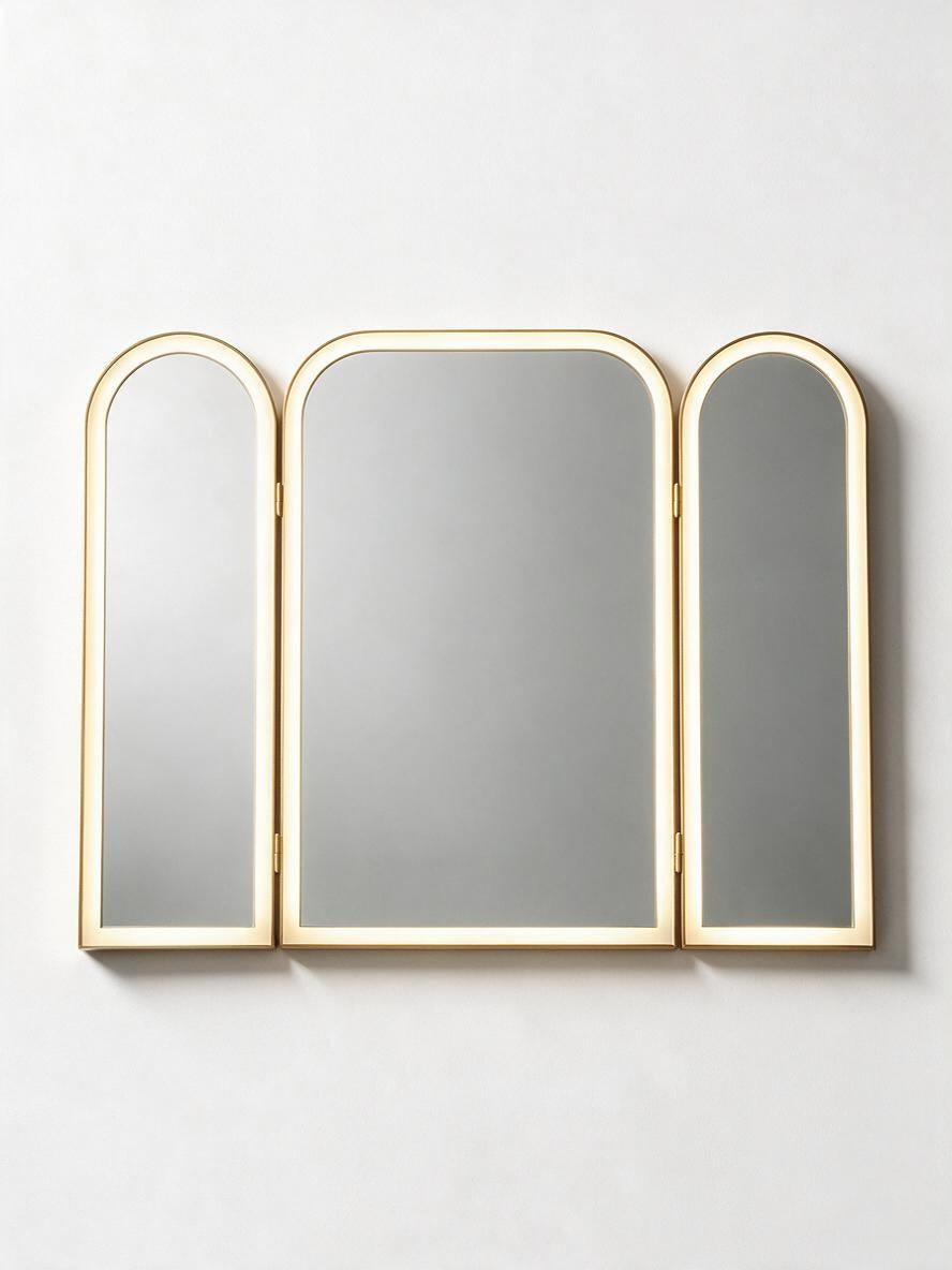 Tri-Fold V3 Frontlit LED Mirror
