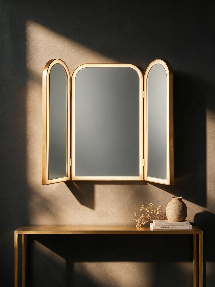 Tri-Fold V3 Frontlit LED Mirror