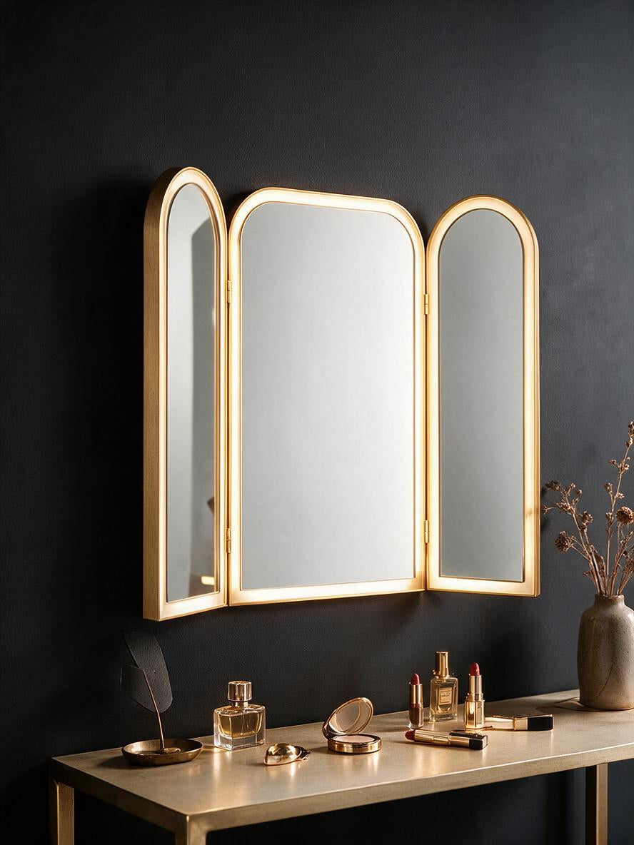 Tri-Fold V3 Frontlit LED Mirror
