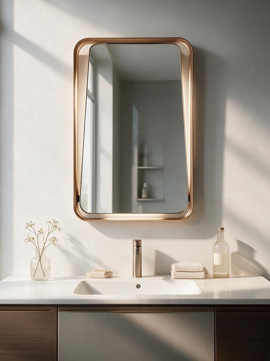 Bipnek gold backlit mirror