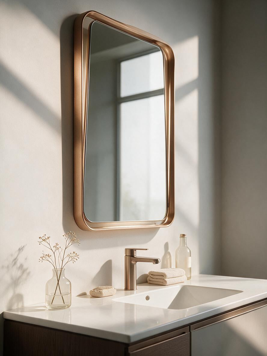 Bipnek gold backlit mirror