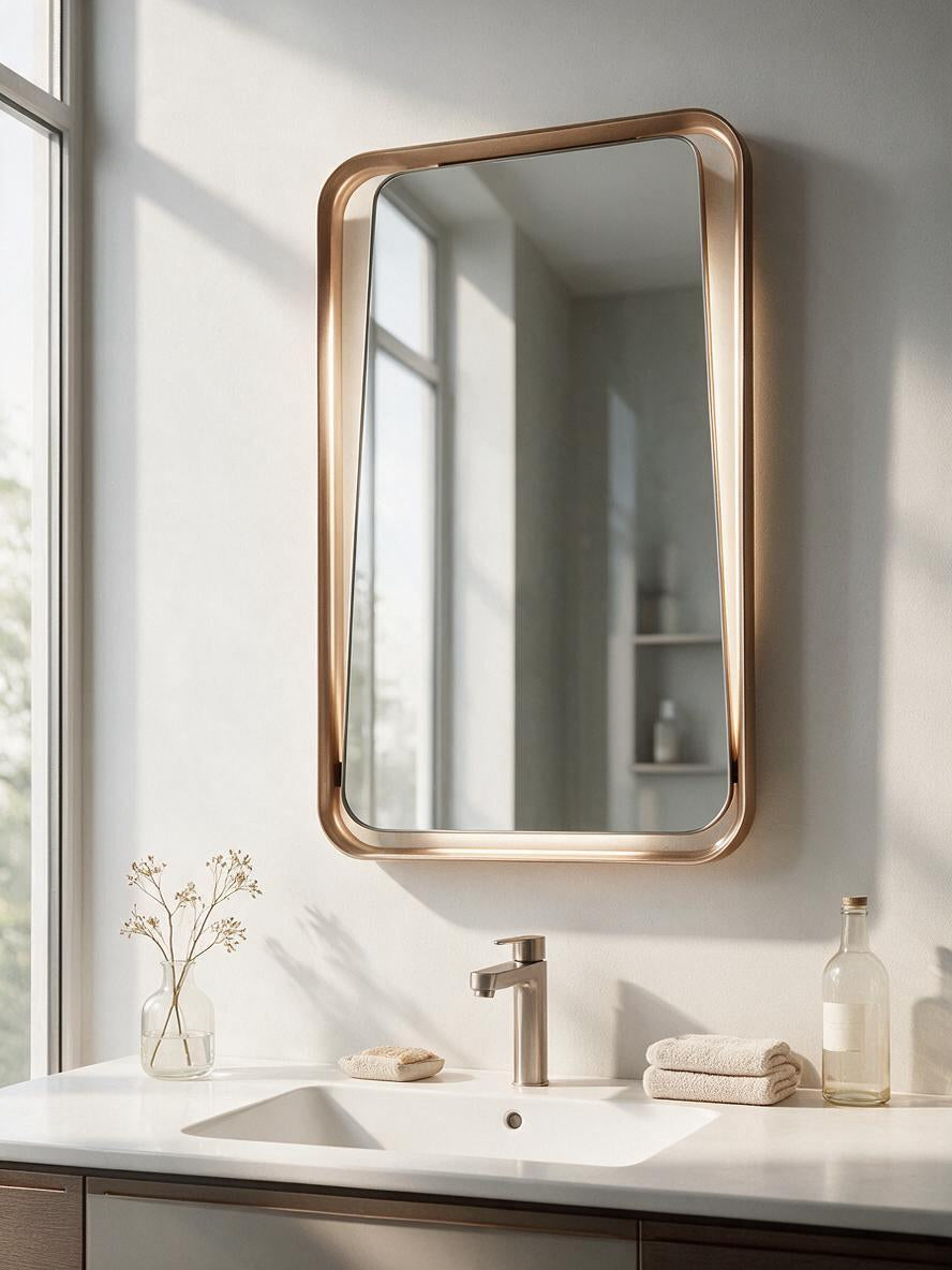 Bipnek gold backlit mirror