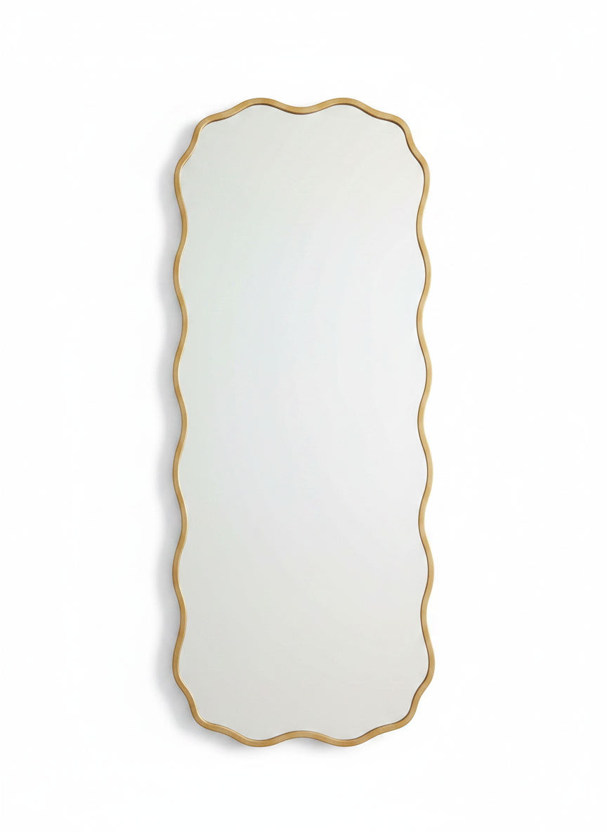 Gold Pyramids Dresser Mirror