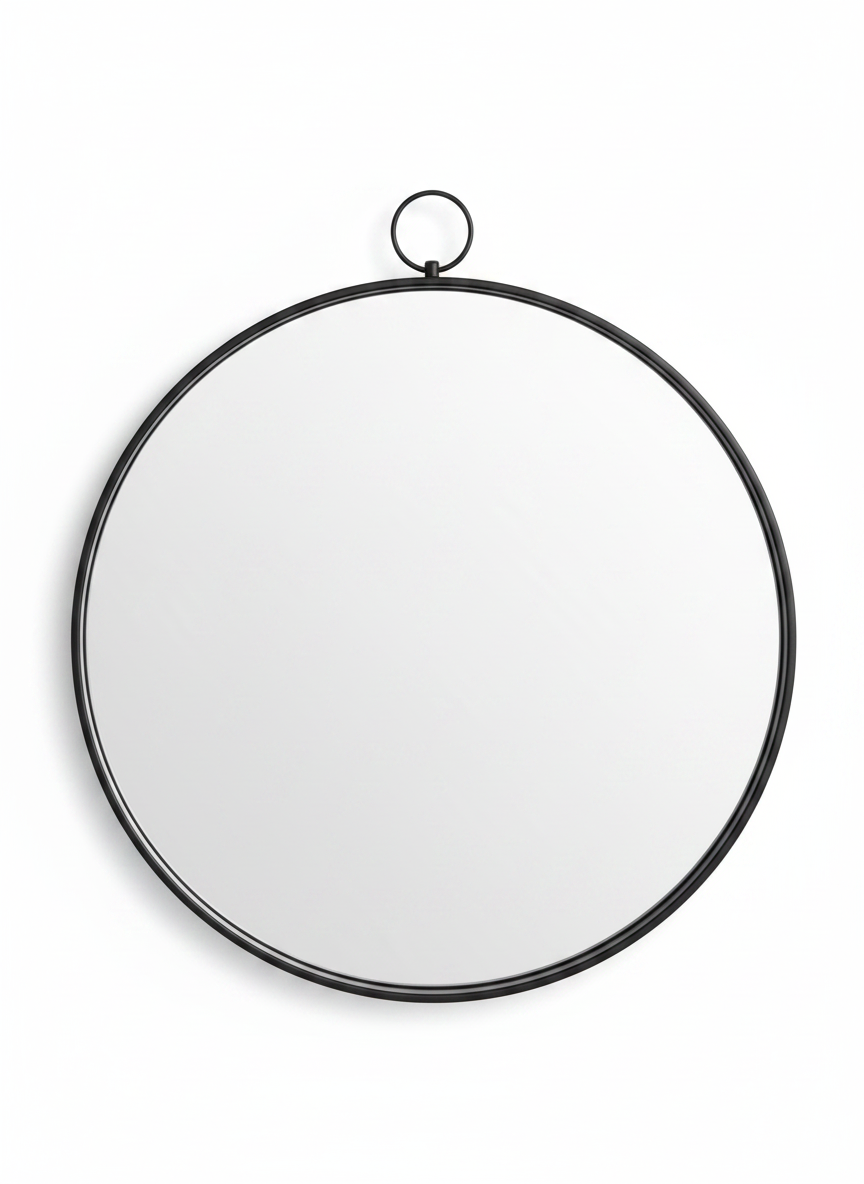 Black Hook Decorative Mirror