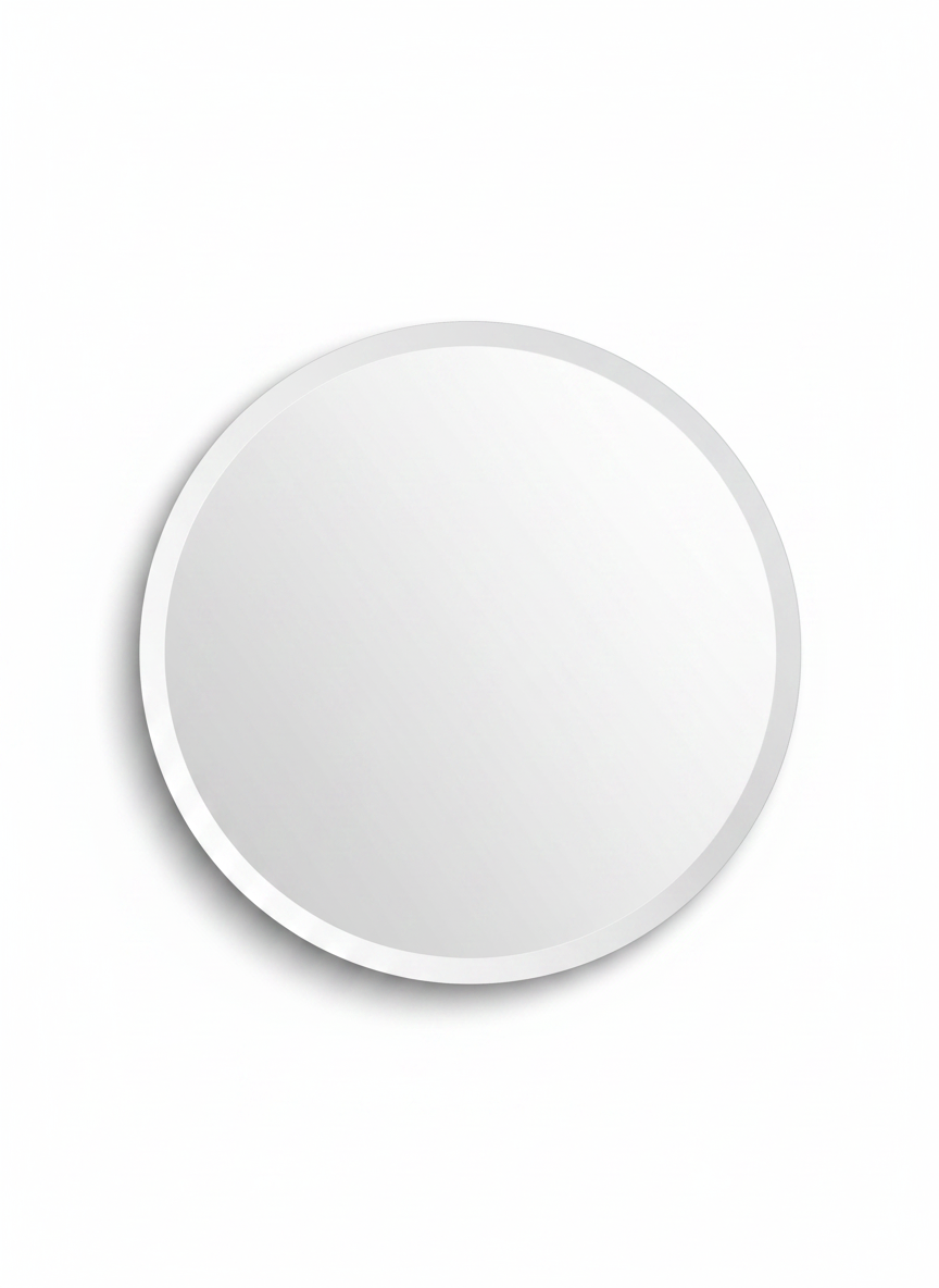Beveled Round Mirror