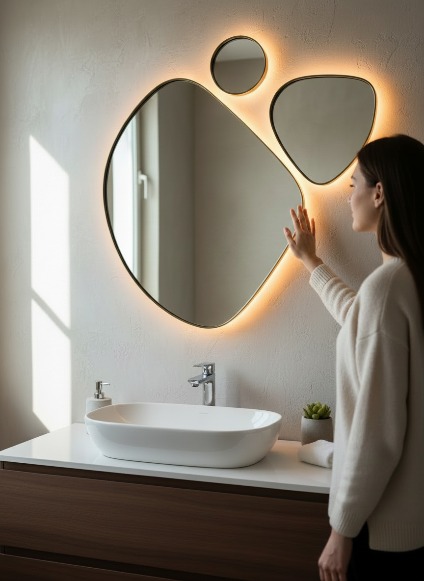 Orgithree backlit mirror