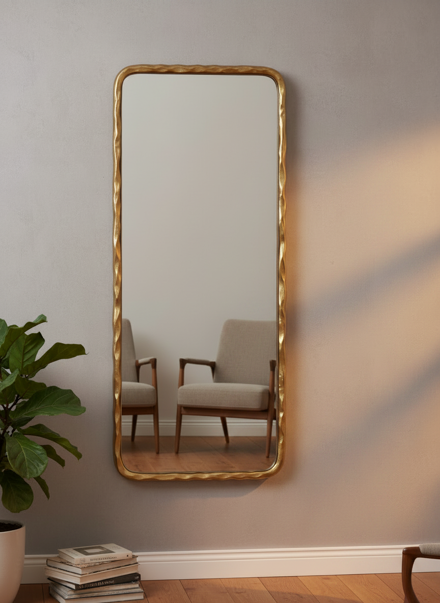 Ginzo gold full length mirror