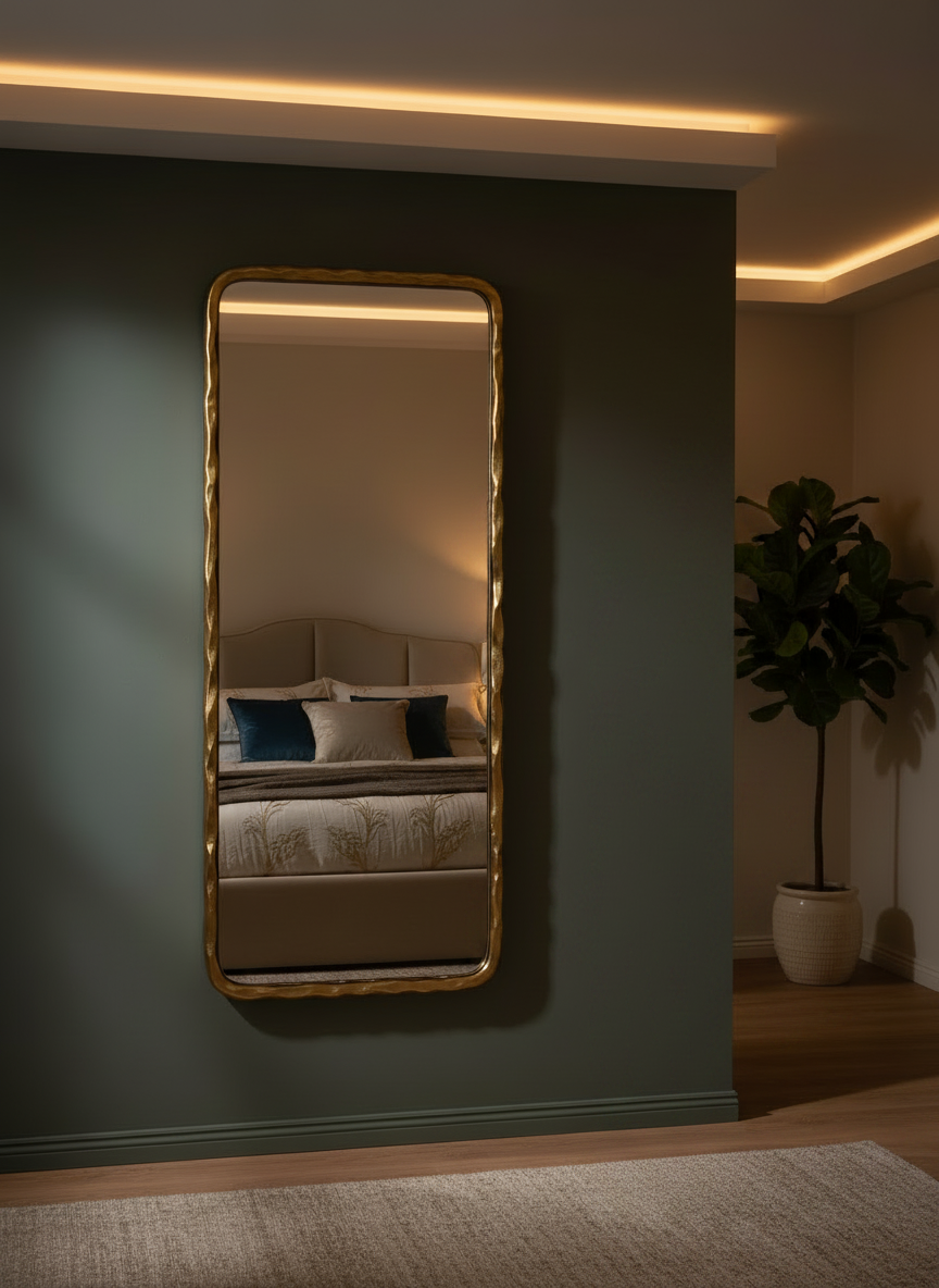 Ginzo gold full length mirror