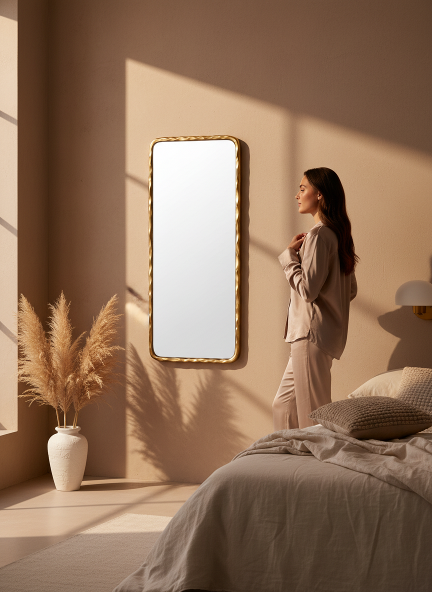 Ginzo gold full length mirror