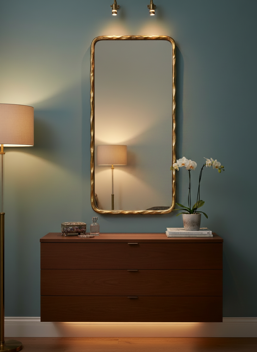 Ginzo gold full length mirror