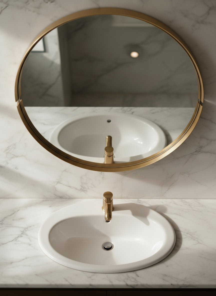 Double cut round DC mirror