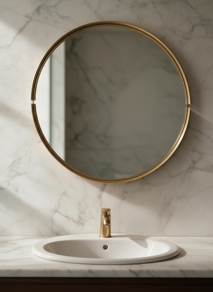 Double cut round DC mirror