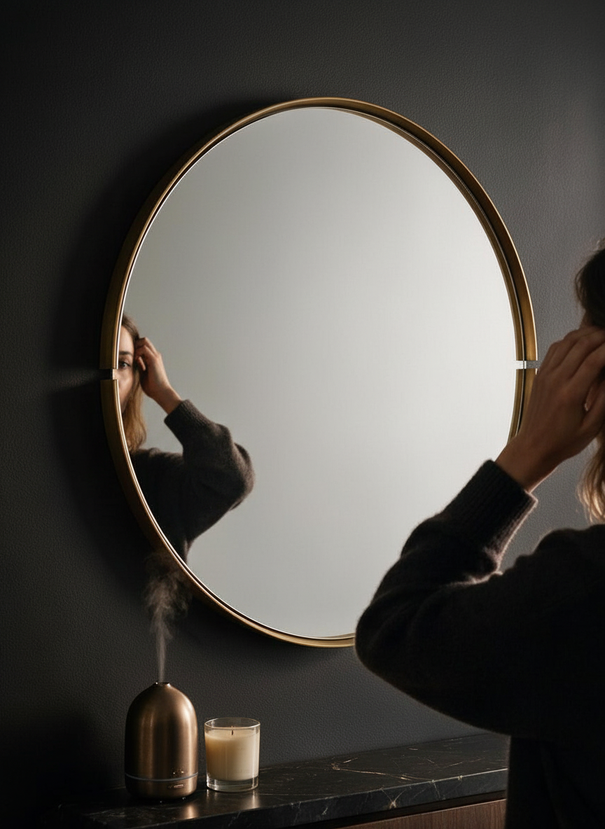 Double cut round DC mirror