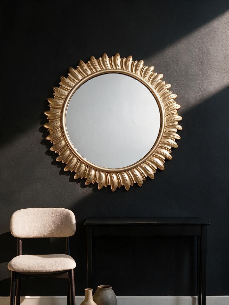 Gold Leaf Newsun Mirror
