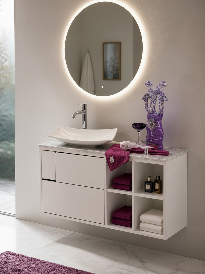 Amaze White Bathroom Vanity