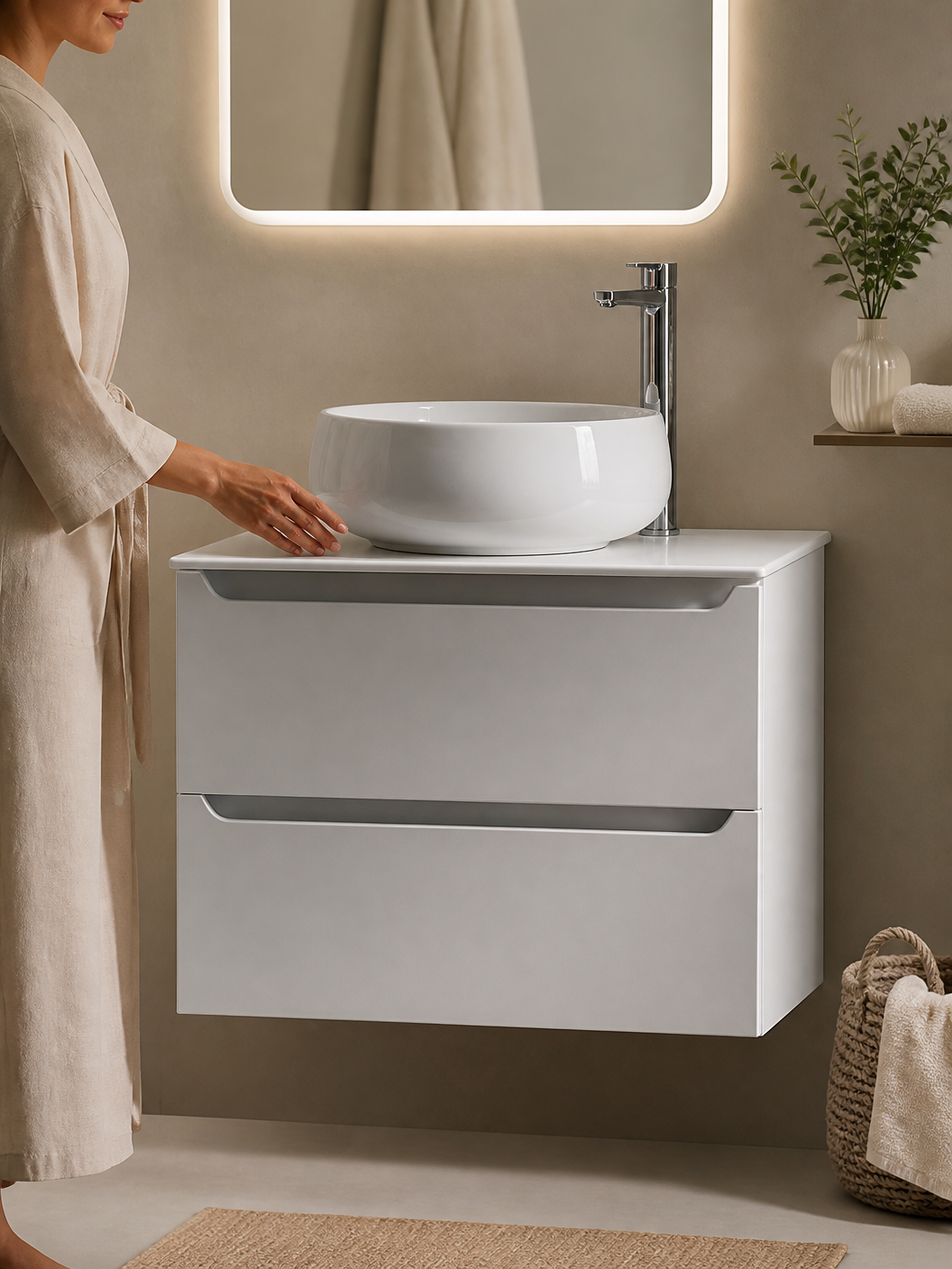 Double Drawers Bathroom Vanity