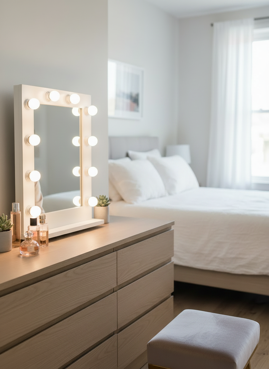 V Pearl Hollywood Makeup Mirror