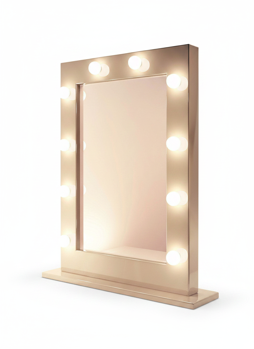 Cream Hollywood Makeup Mirror