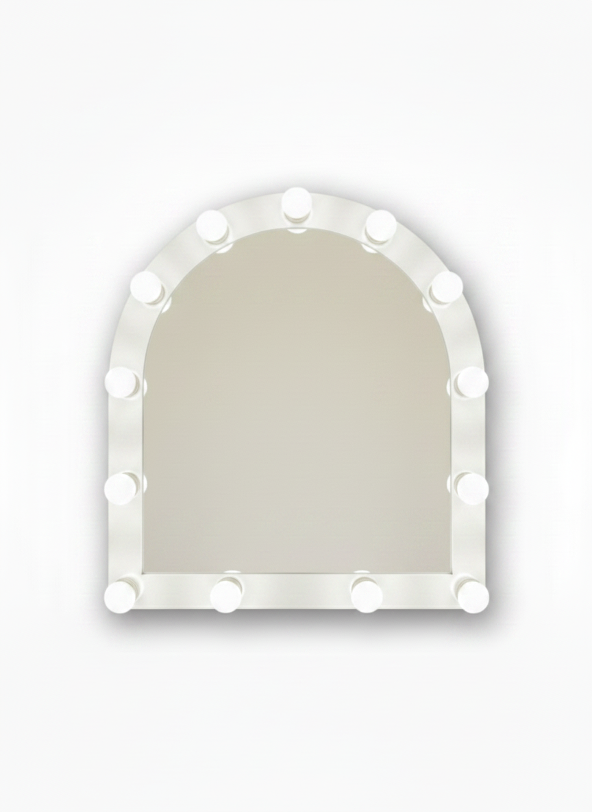 Glazing White Makeup Mirror