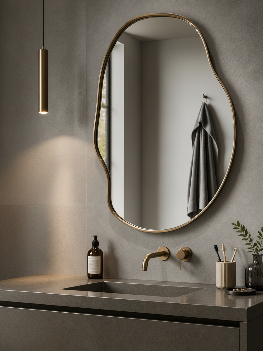 Antique gold Orgi Mirror