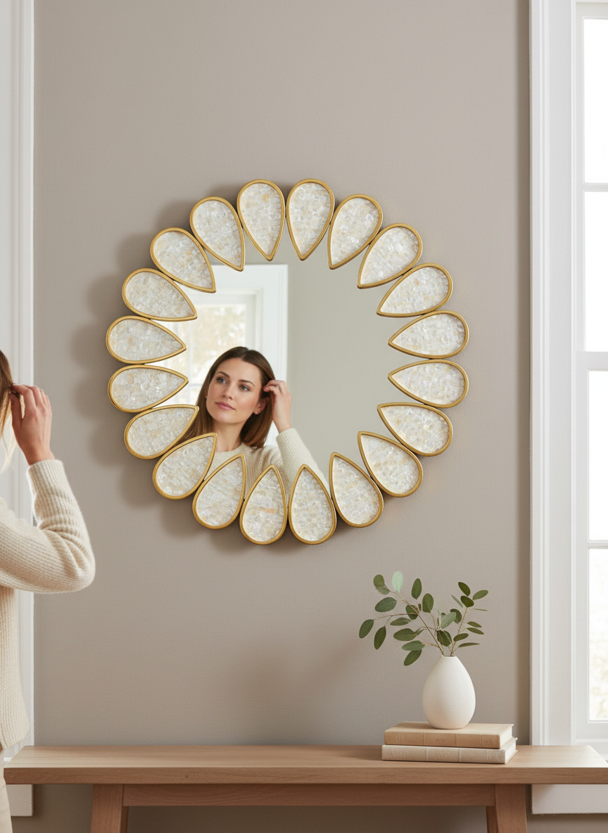 MOP Leafs Decorative Mirror