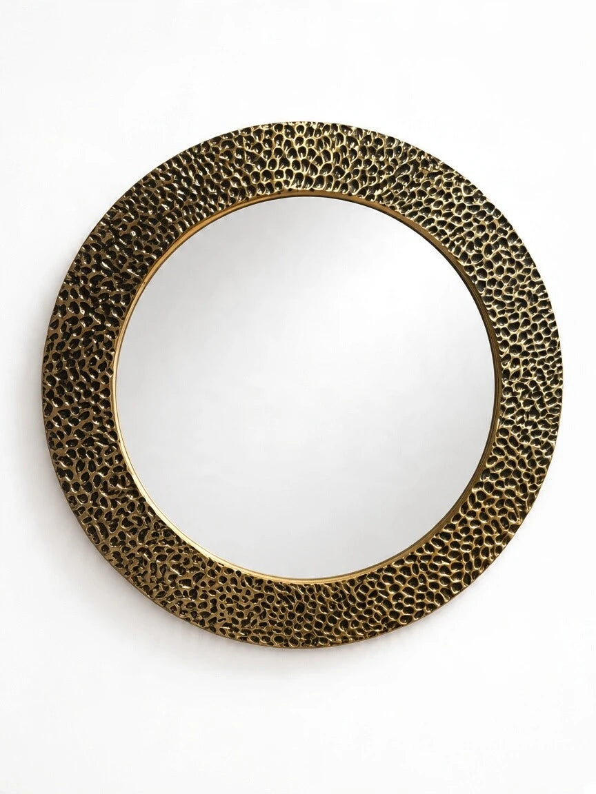 Gold Crushed RD Mirror