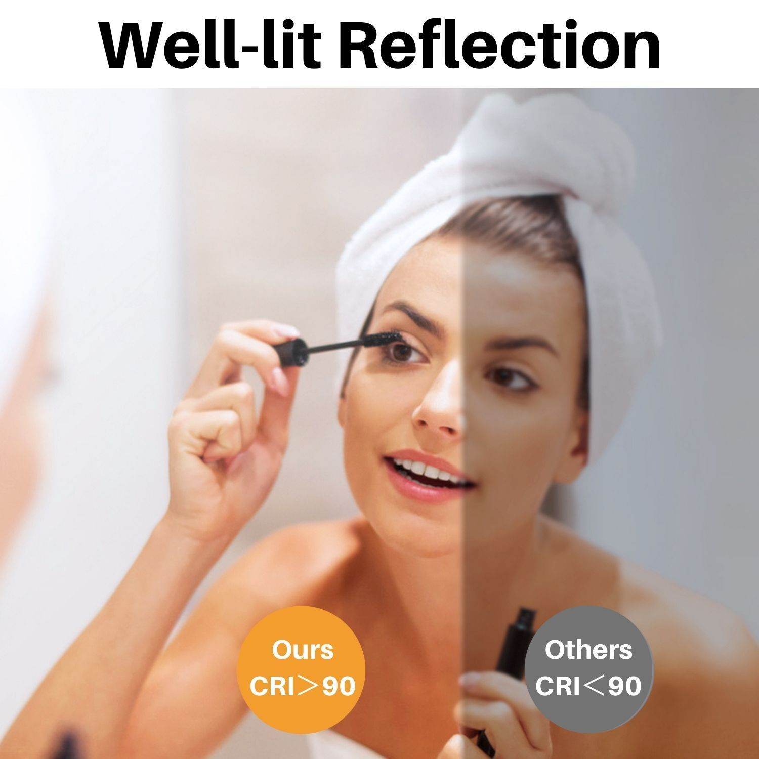 Jeny White MDF Bathroom Cabinet With Mirror - Mirrorwalla