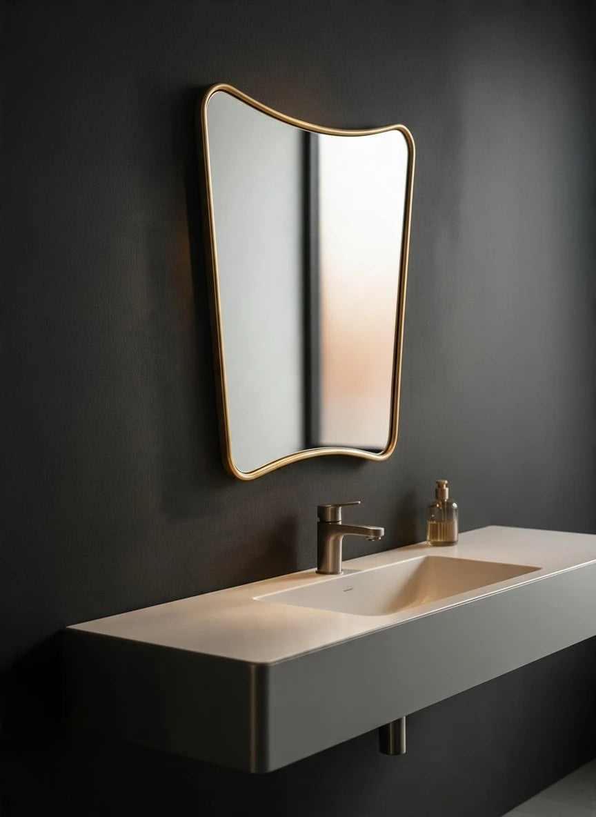 curvy gold EDC Mirror